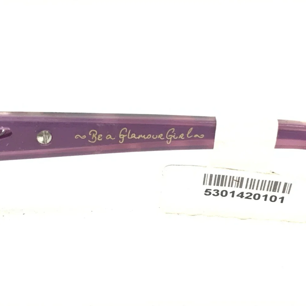 Lulu Guinness L835 TOR Eyeglasses Frames Purple Tortoise Rectangular 52-16-130